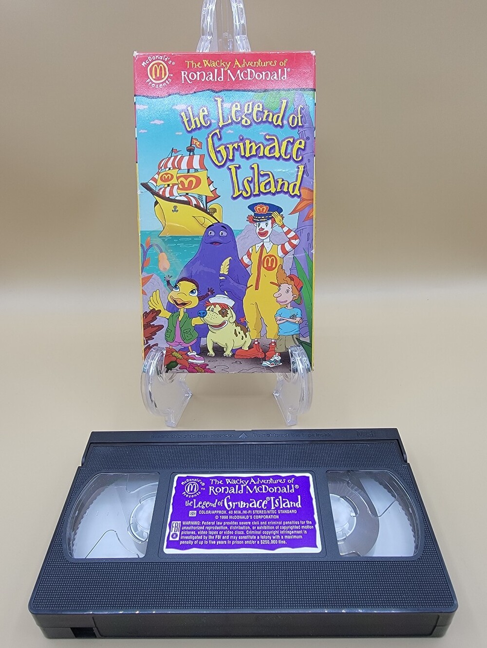 The Wacky Adventures of Ronald McDonald: The Legend of Grimace Island VHS 1998